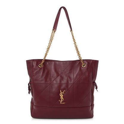 Saint Laurent Lambskin Medium Jamie Shopping Tote Bordeaux 1 of 11
