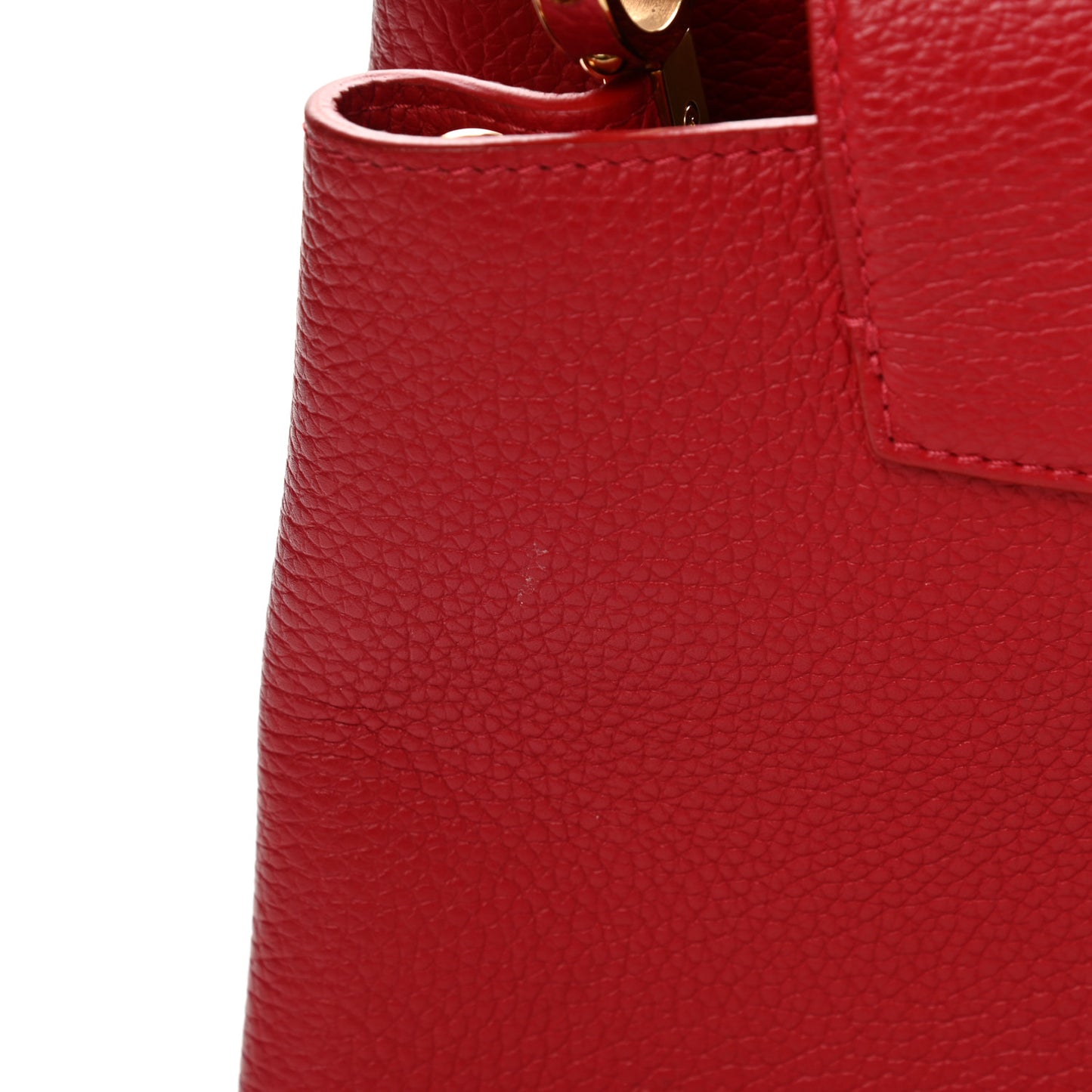 Taurillon Capucines PM Rubis