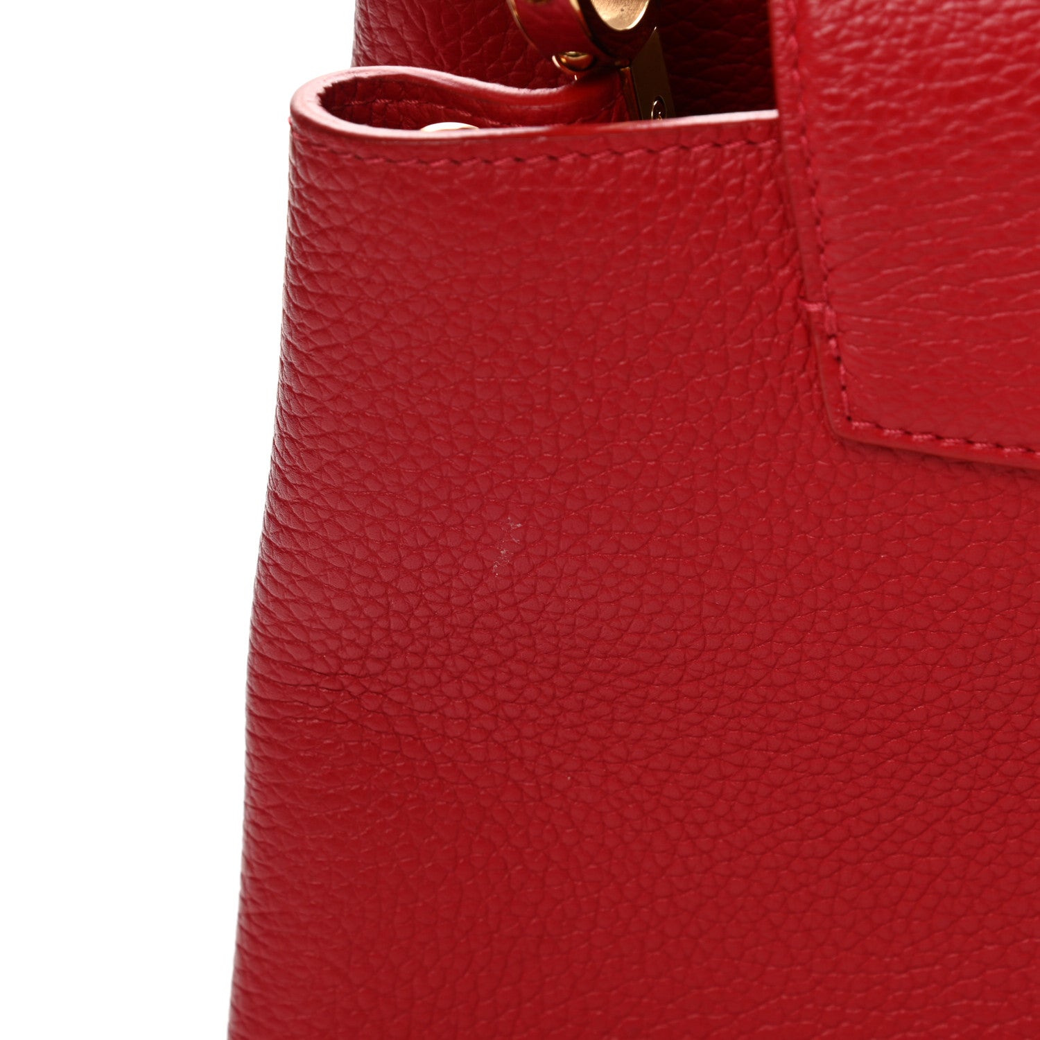 Louis Vuitton Taurillon Capucines PM Rubis 13 of 13