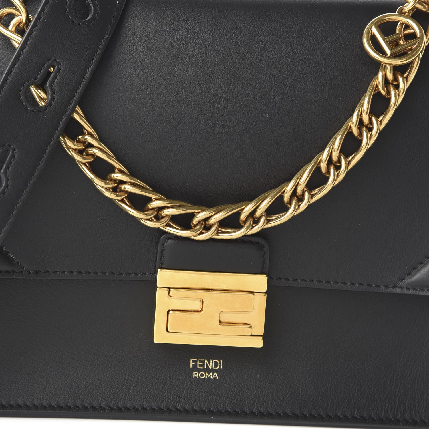 Fendi Vitello Grace Matte F is Fendi Kan U Shoulder Bag Black 9 of 9