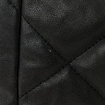 Chanel Goatskin Quilted Maxi Chanel 19 Flap Black 11 of 13