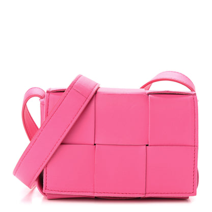 Bottega Veneta Lambskin Maxi Intrecciato Extra Mini Cassette Crossbody Bag Bon Bon 1 of 17