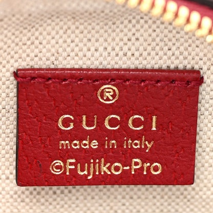 Gucci X DORAEMON Mini Vintage GG Supreme Monogram Mini Round Shoulder Bag Beige Cherry Red 6 of 12