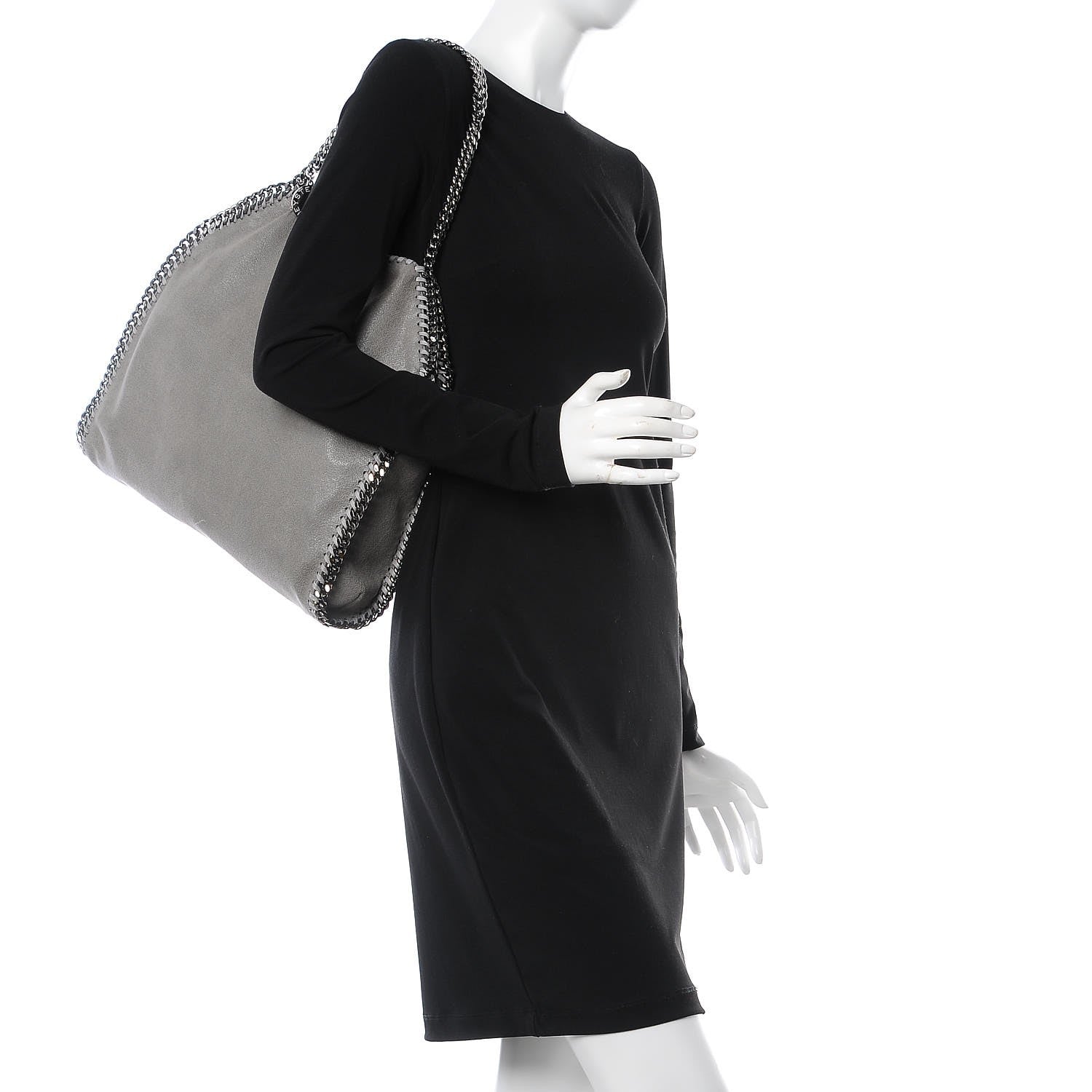 Stella McCartney Shaggy Deer Small Falabella Tote Light Grey 2 of 8