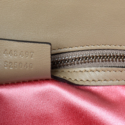 Gucci Velvet Matelasse Small GG Marmont Shoulder Bag Taupe 6 of 12