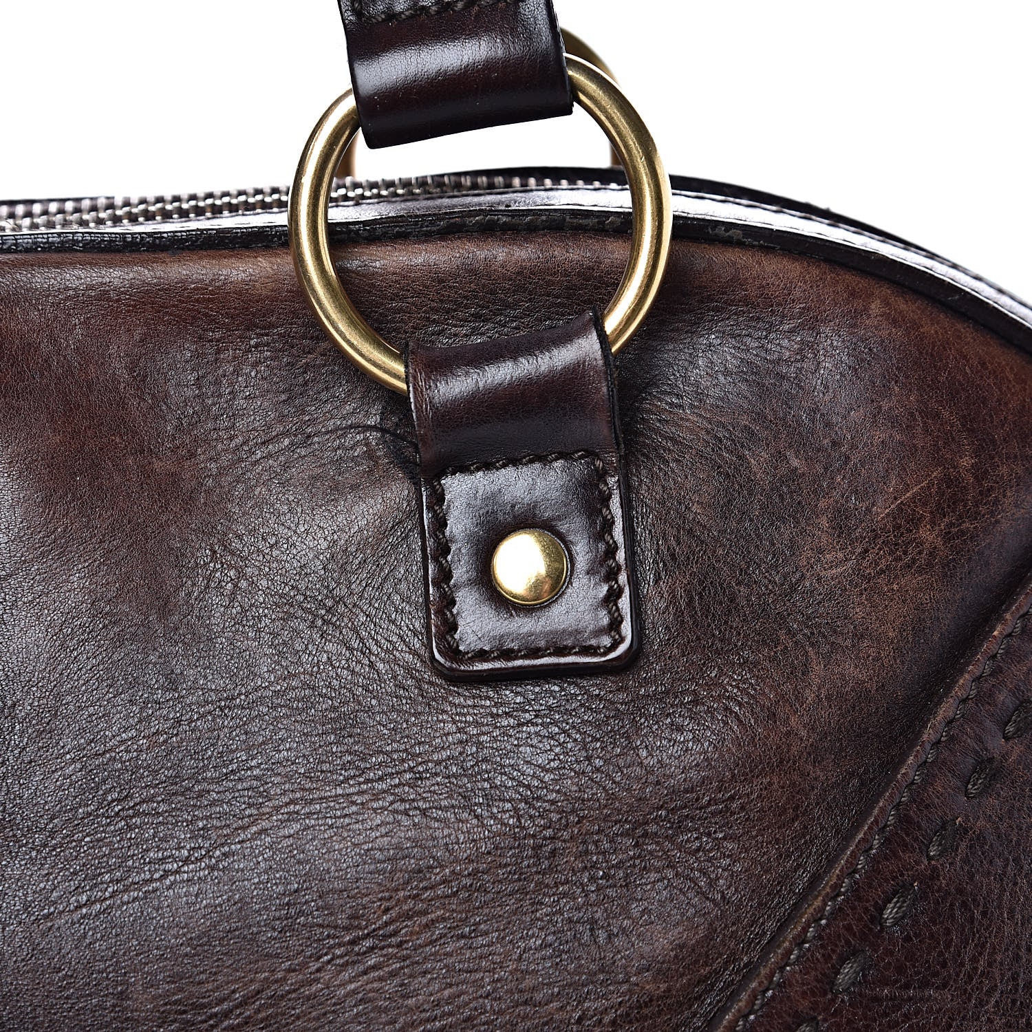 Saint Laurent Calfskin Oversized Muse Brown 20 of 25