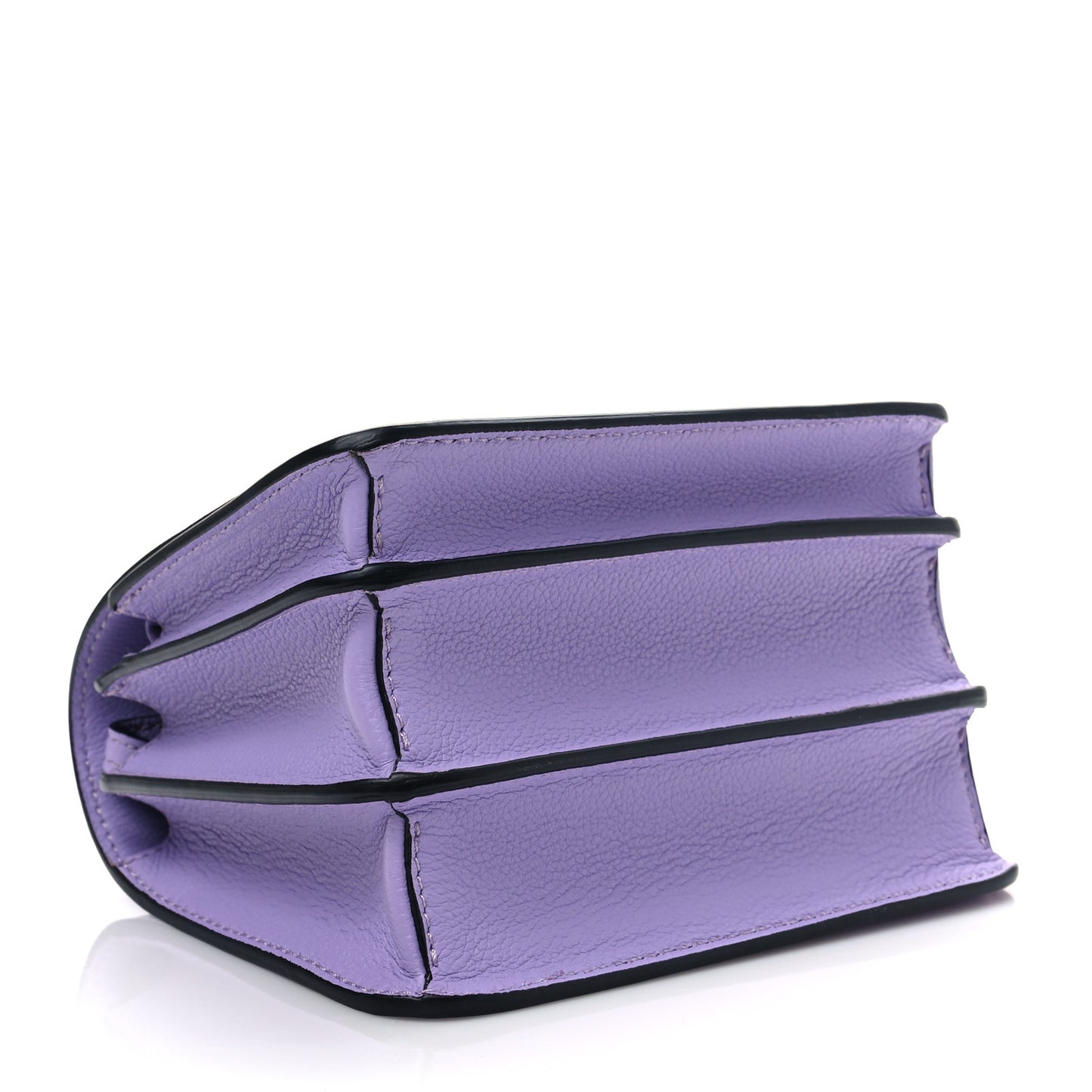 Grained Calfskin La Medusa Shoulder Bag Lilac