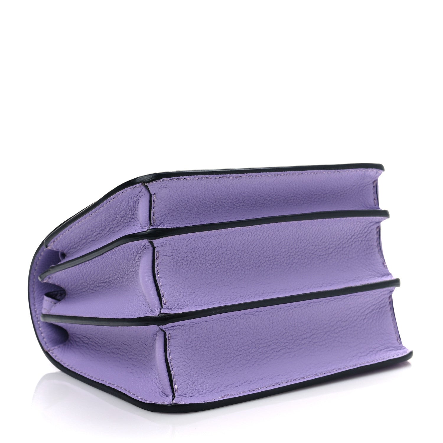 Versace Grained Calfskin La Medusa Shoulder Bag Lilac 3 of 6