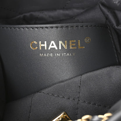 Chanel Shiny Calfskin Quilted Mini Chanel 22 Dark Grey 10 of 21