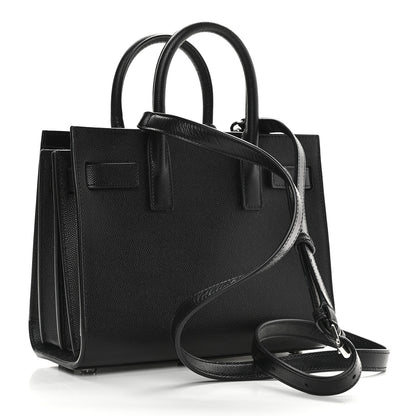 Saint Laurent Grained Calfskin Nano Sac De Jour Black 3 of 10