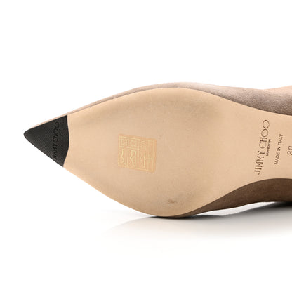 Jimmy Choo Suede Beren 85 Boots 36 Light Mocha 11 of 16