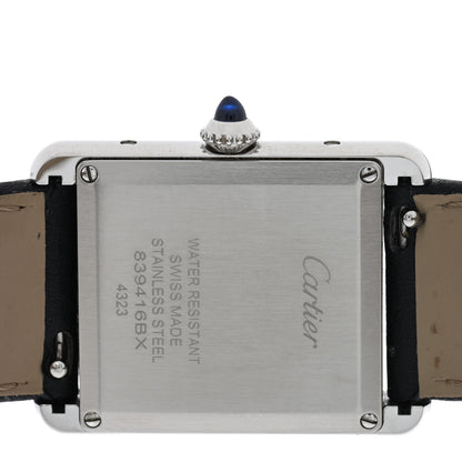 Cartier Stainless Steel Calfskin 25mm Must de Cartier Tank Quartz Watch 4 of 5