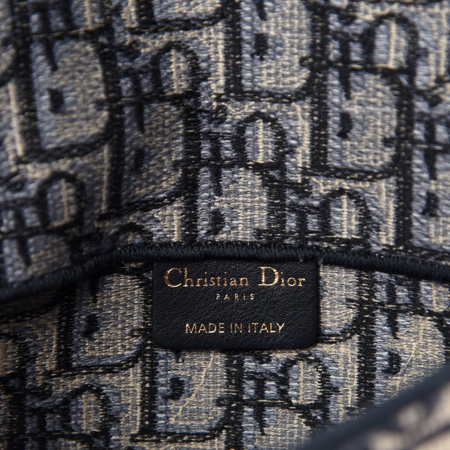 Christian Dior Oblique Slim Saddle Pouch Blue 9 of 11