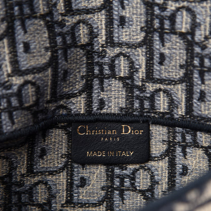 Christian Dior Oblique Slim Saddle Pouch Blue 9 of 11