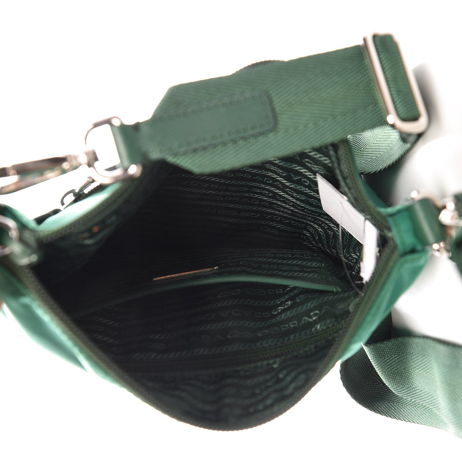Prada Nylon Flat Messenger Bag Oleandro 5 of 8