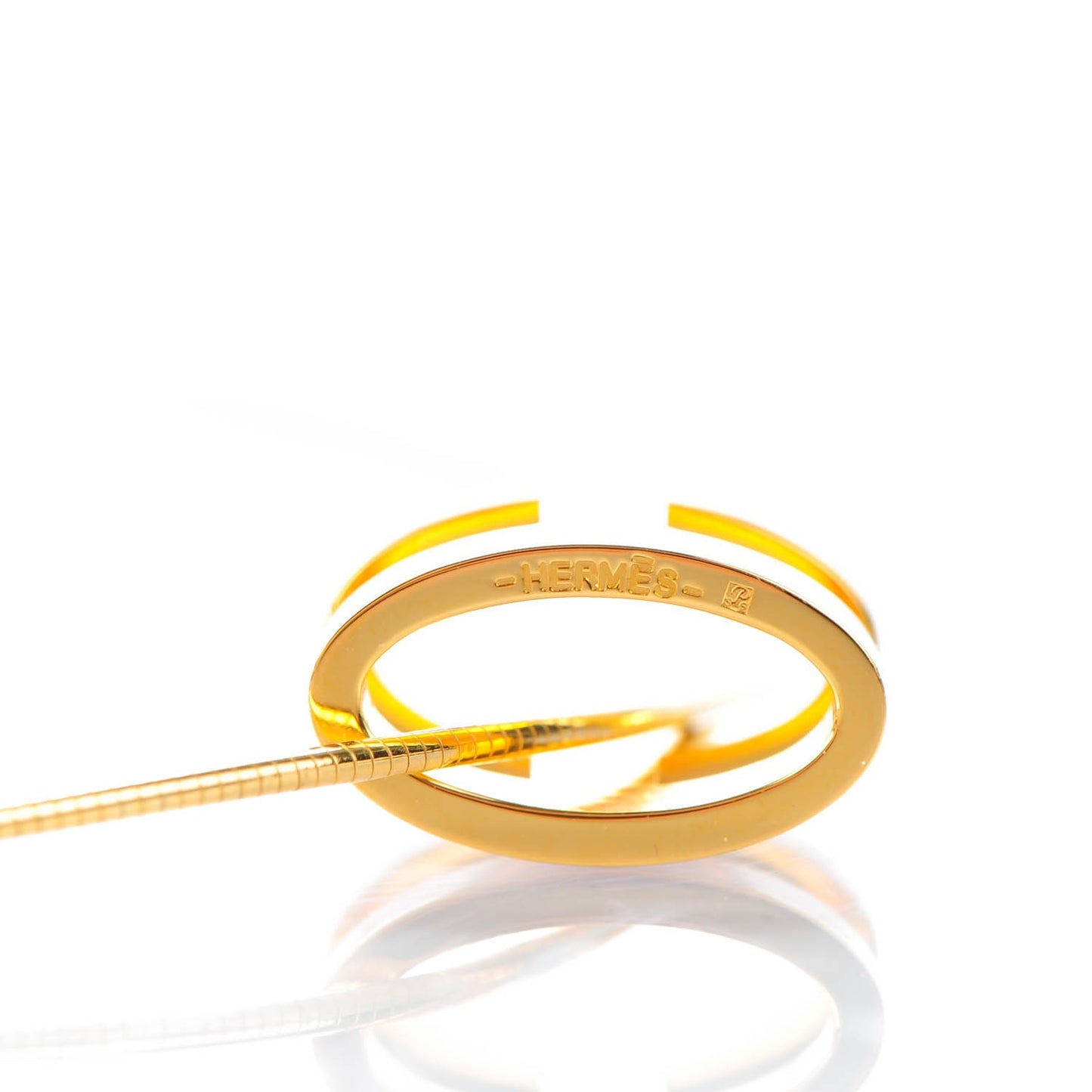 Lacquered Rose Gold Pop H Pendant Necklace Rose Dragee