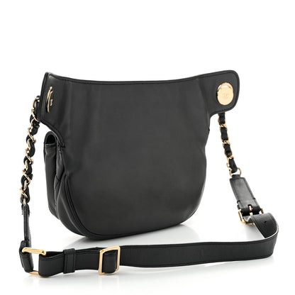 Chanel Calfskin Flap Chain Waist Bag Black 3 of 10