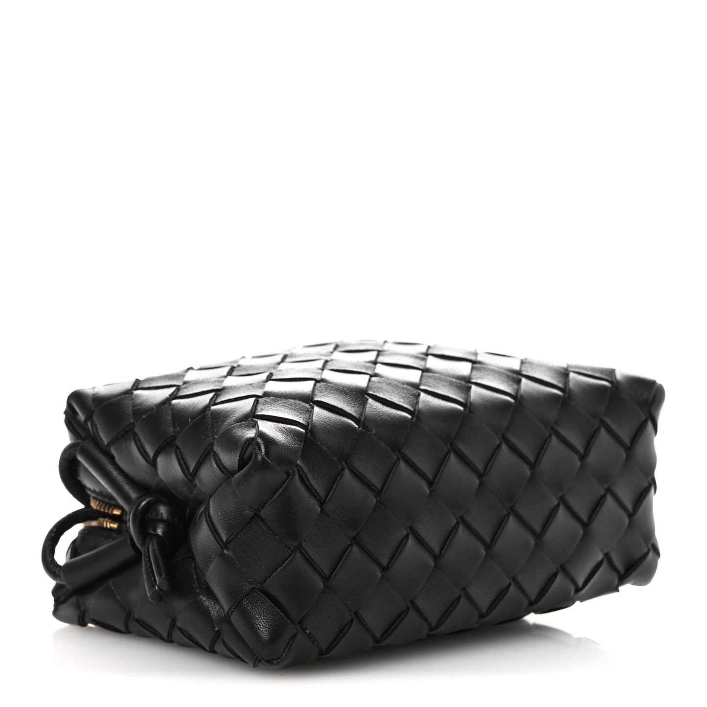Nappa Intrecciato Mini Loop Camera Bag Black