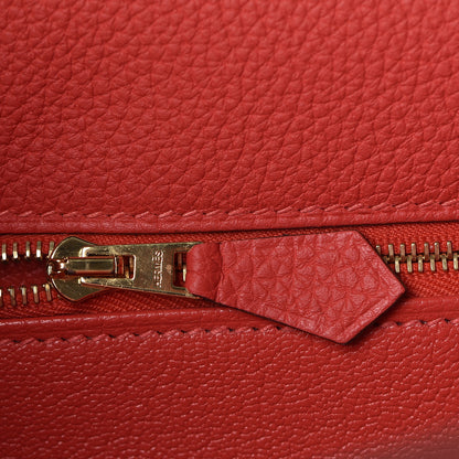 Hermes Togo Kelly Retourne 28 Rouge Pivoine 15 of 35