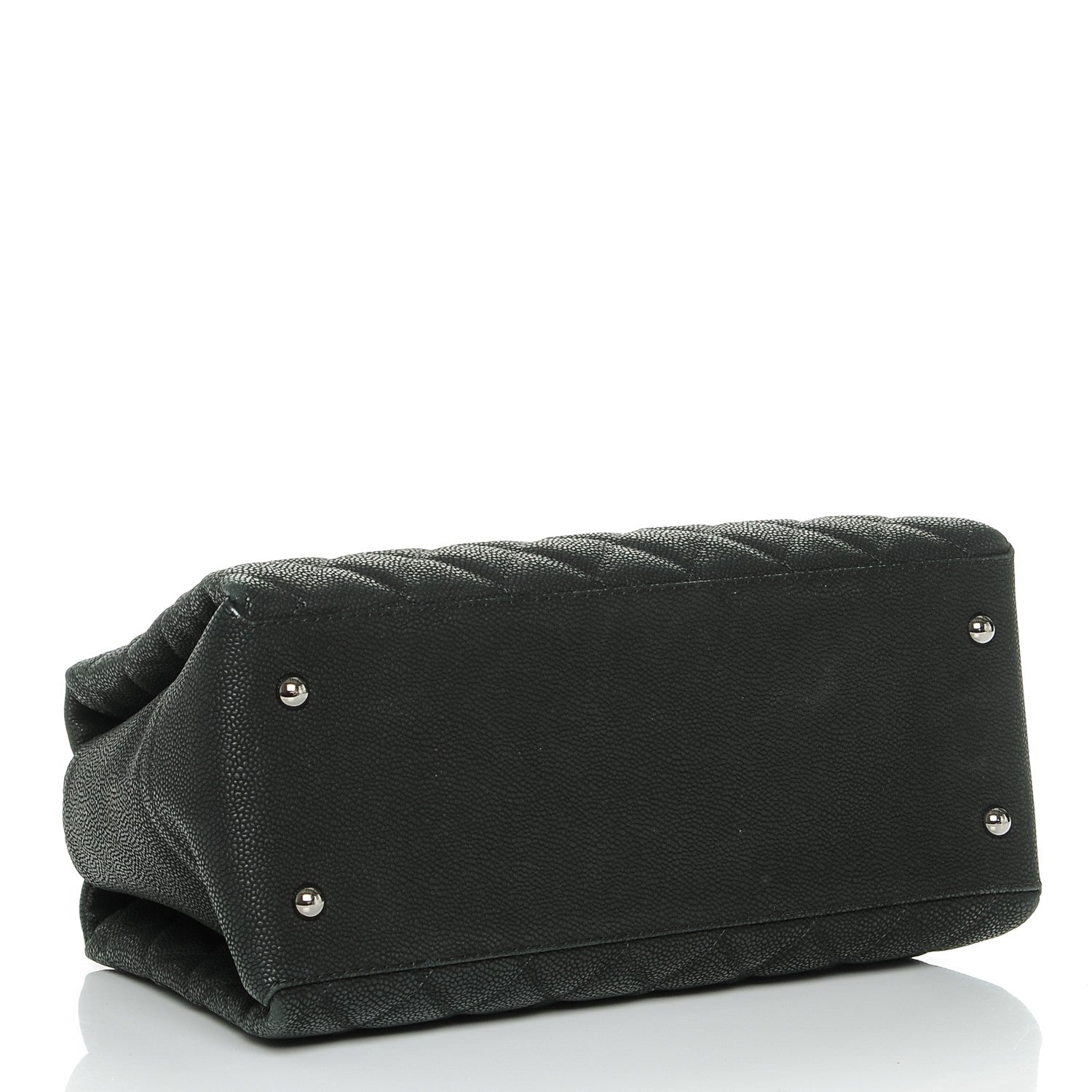Chanel Iridescent Caviar Quilted Lady Pearly Tote Black 4 of 12