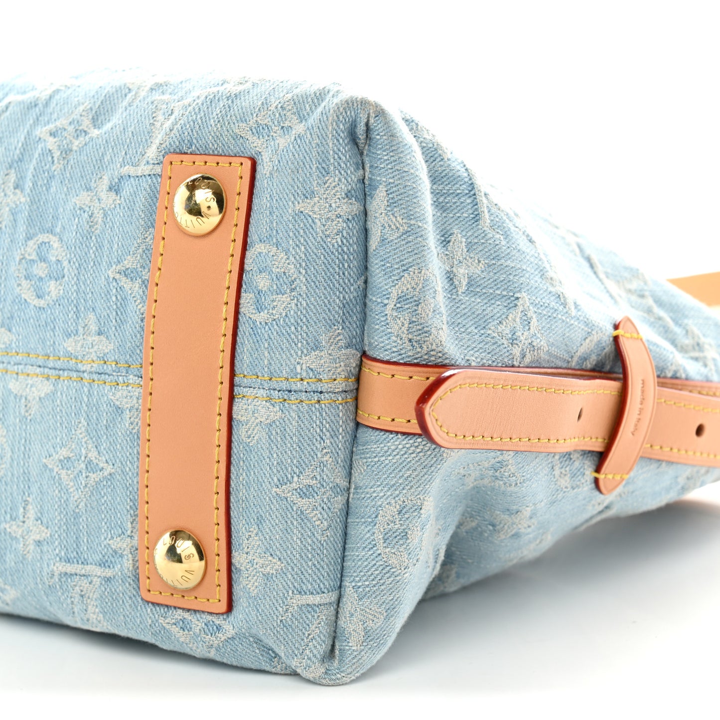 Monogram Denim CarryAll PM Sky Blue