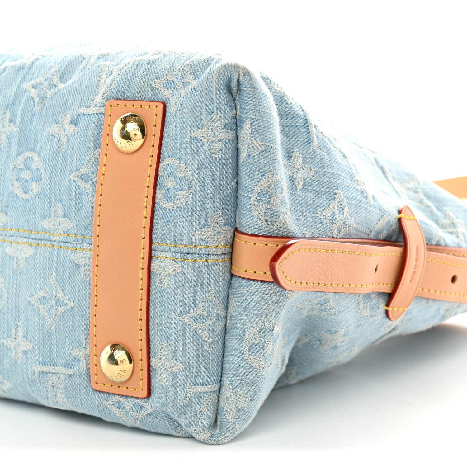 Louis Vuitton Monogram Denim CarryAll PM Sky Blue 10 of 10