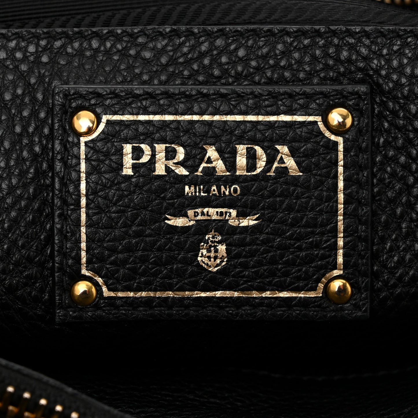 Vitello Daino Tote Black