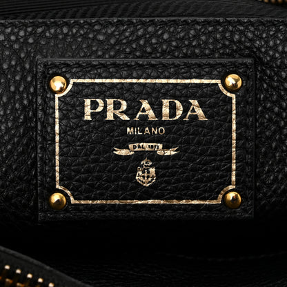 Prada Vitello Daino Tote Black 7 of 12
