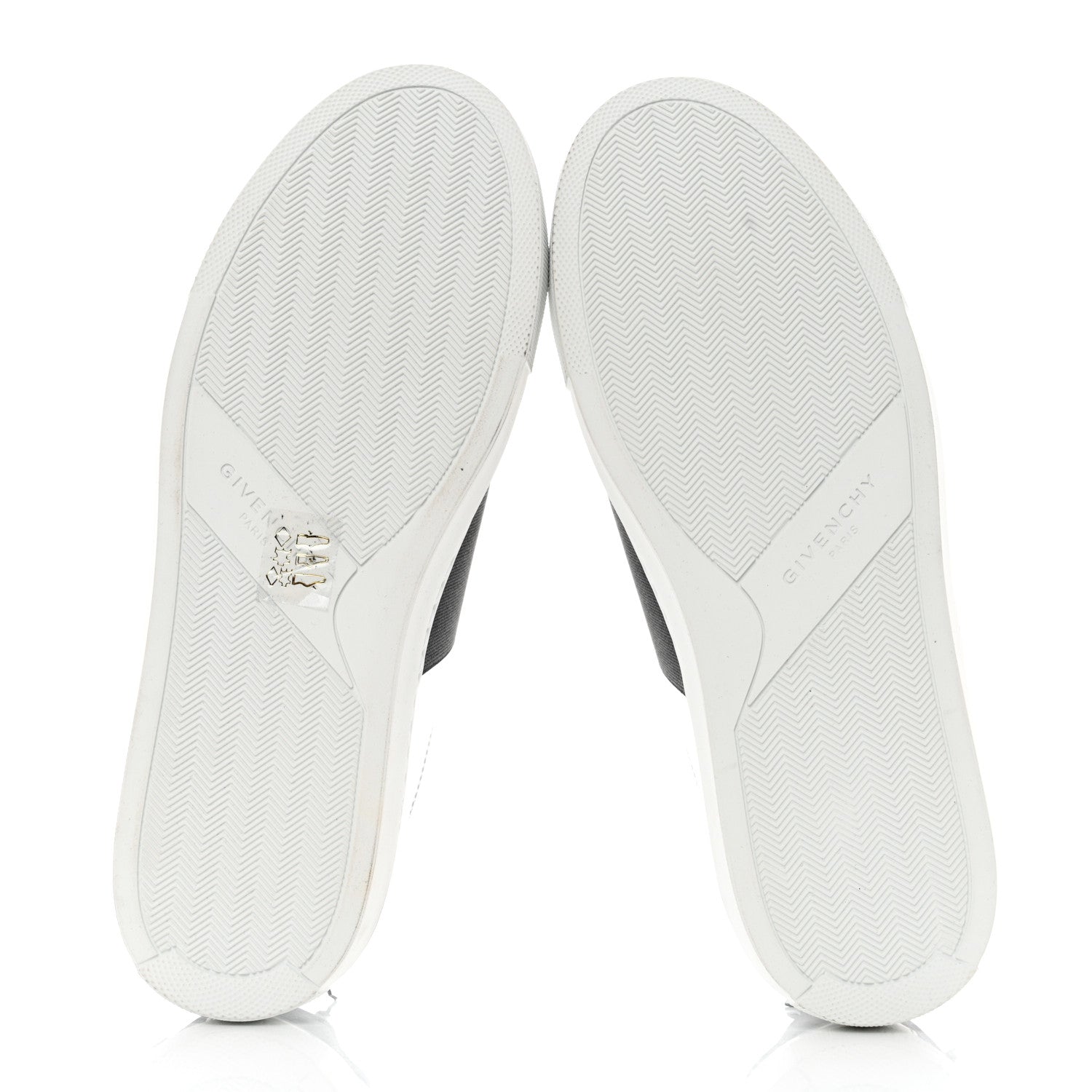 Givenchy Calfskin Band Logo Womens Urban Street Sneakers 38 Silvery 5 of 9