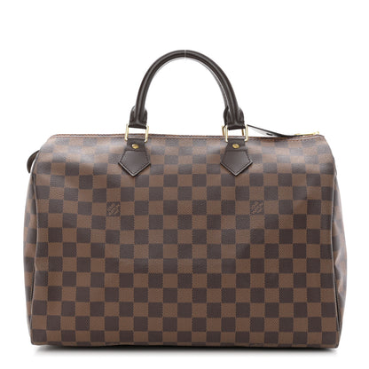 Louis Vuitton Damier Ebene Speedy 35 1 of 10