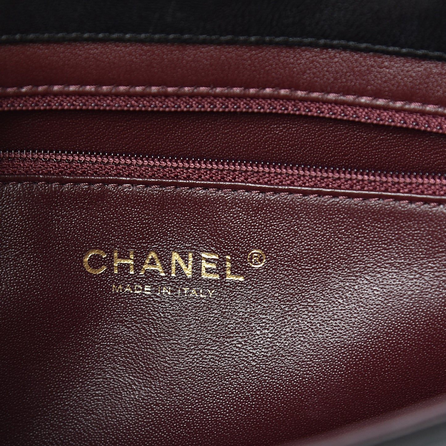 Lambskin Quilted Medium Diamond CC Flap Black