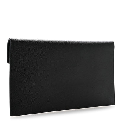 Saint Laurent Grain De Poudre Uptown Pouch Black 3 of 9