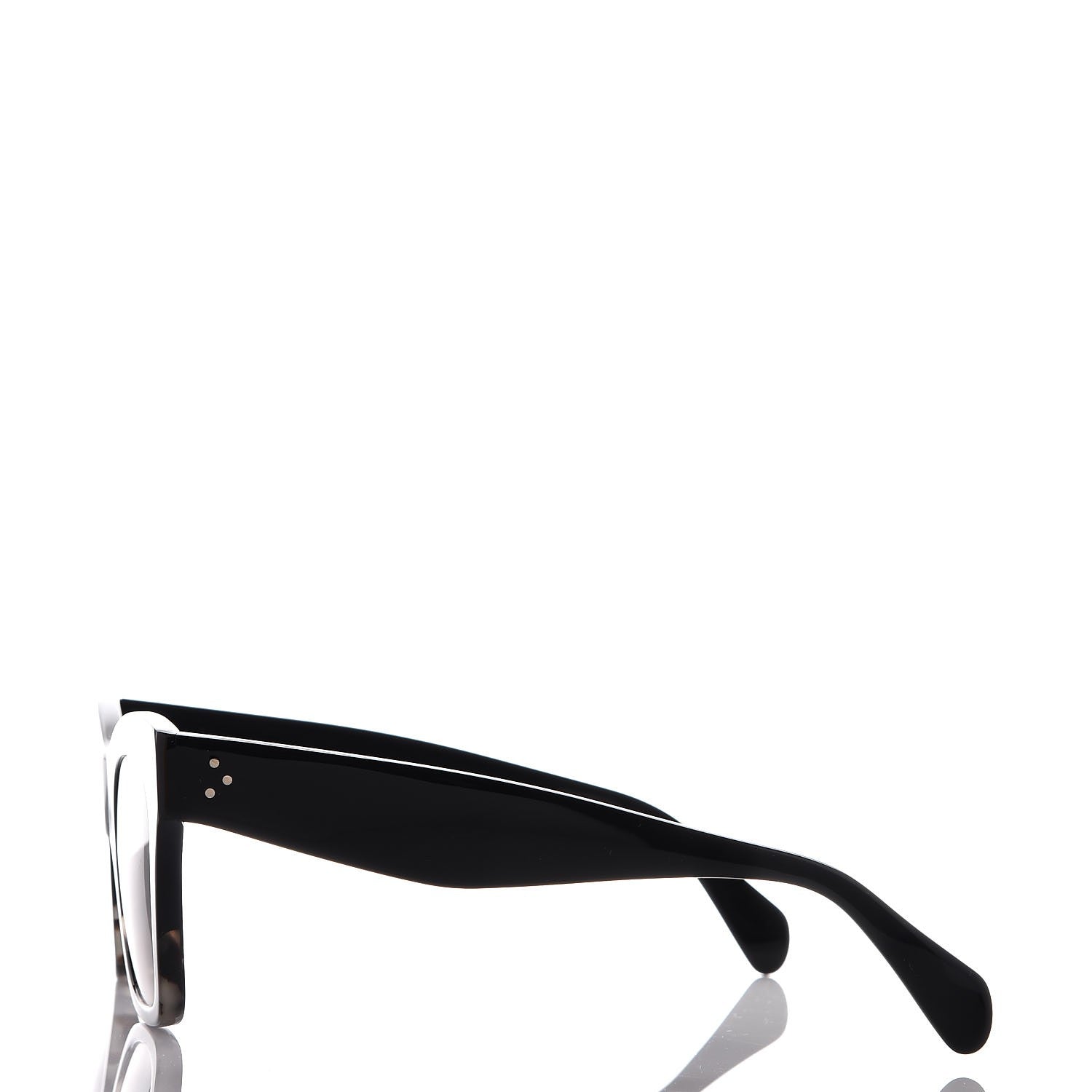 Celine Acetate Cat Eye Sunglasses CL40004I Havana Black 3 of 7