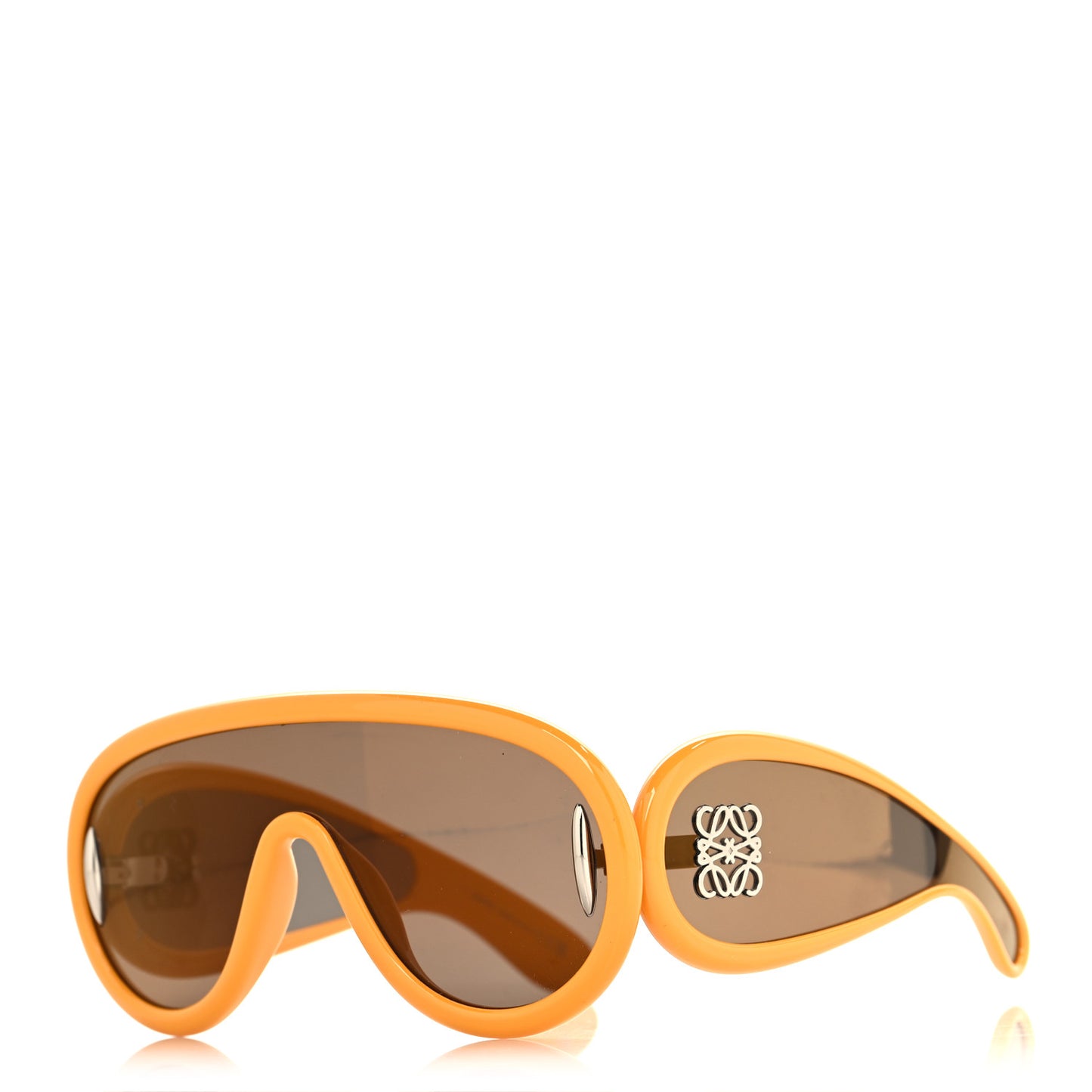 Acetate Anagram Wave Mask Sunglasses LW40108I Earth Yellow