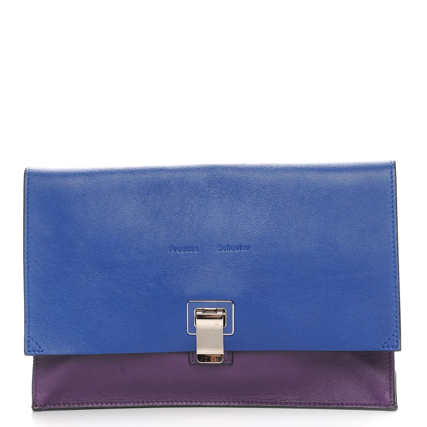 Lambskin Small Lunch Bag Clutch Royal Blue Veruca Salt