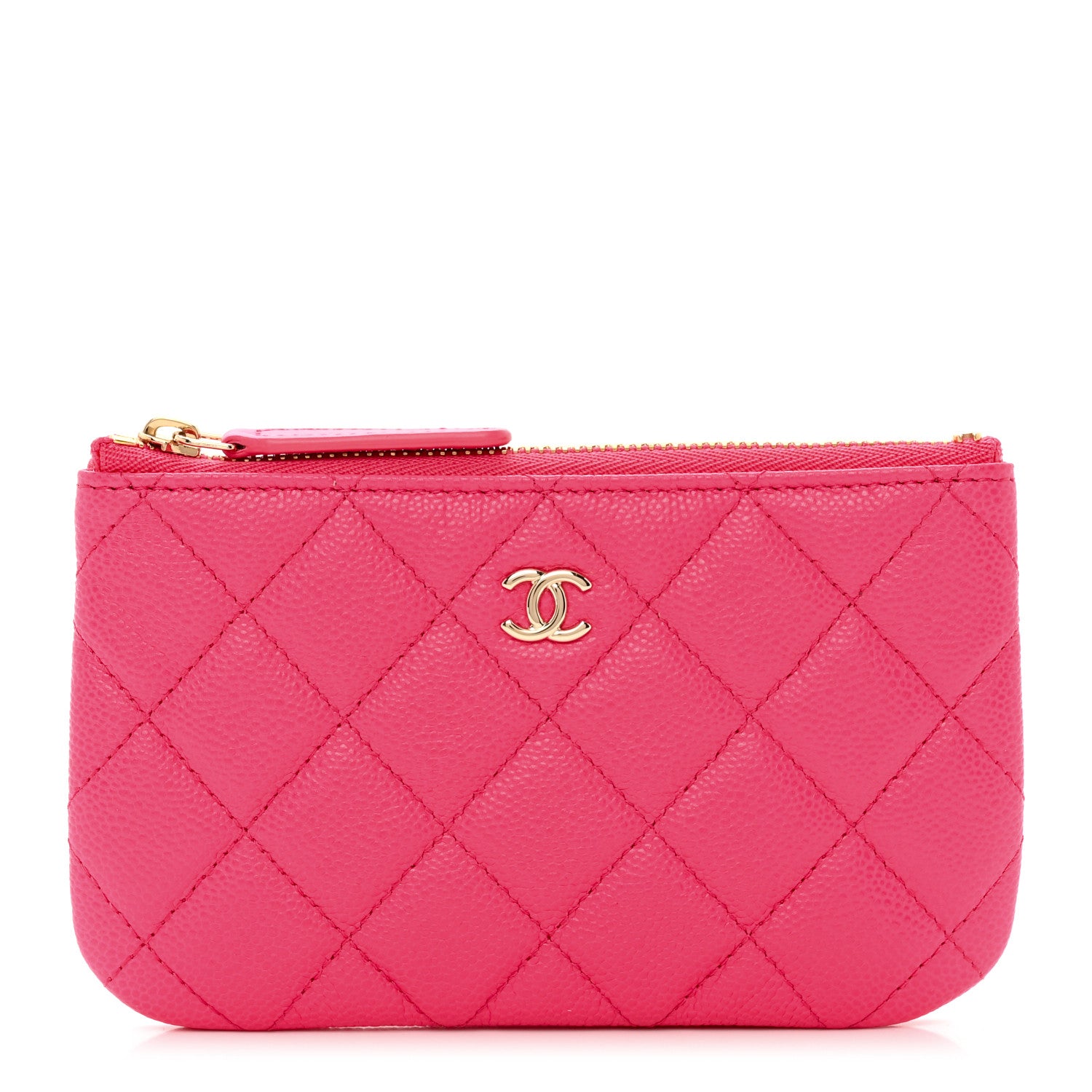 Chanel Caviar Quilted Small Cosmetic Case Pink 1 of 8