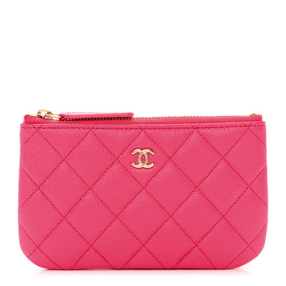 Chanel Caviar Quilted Small Cosmetic Case Pink 1 of 8