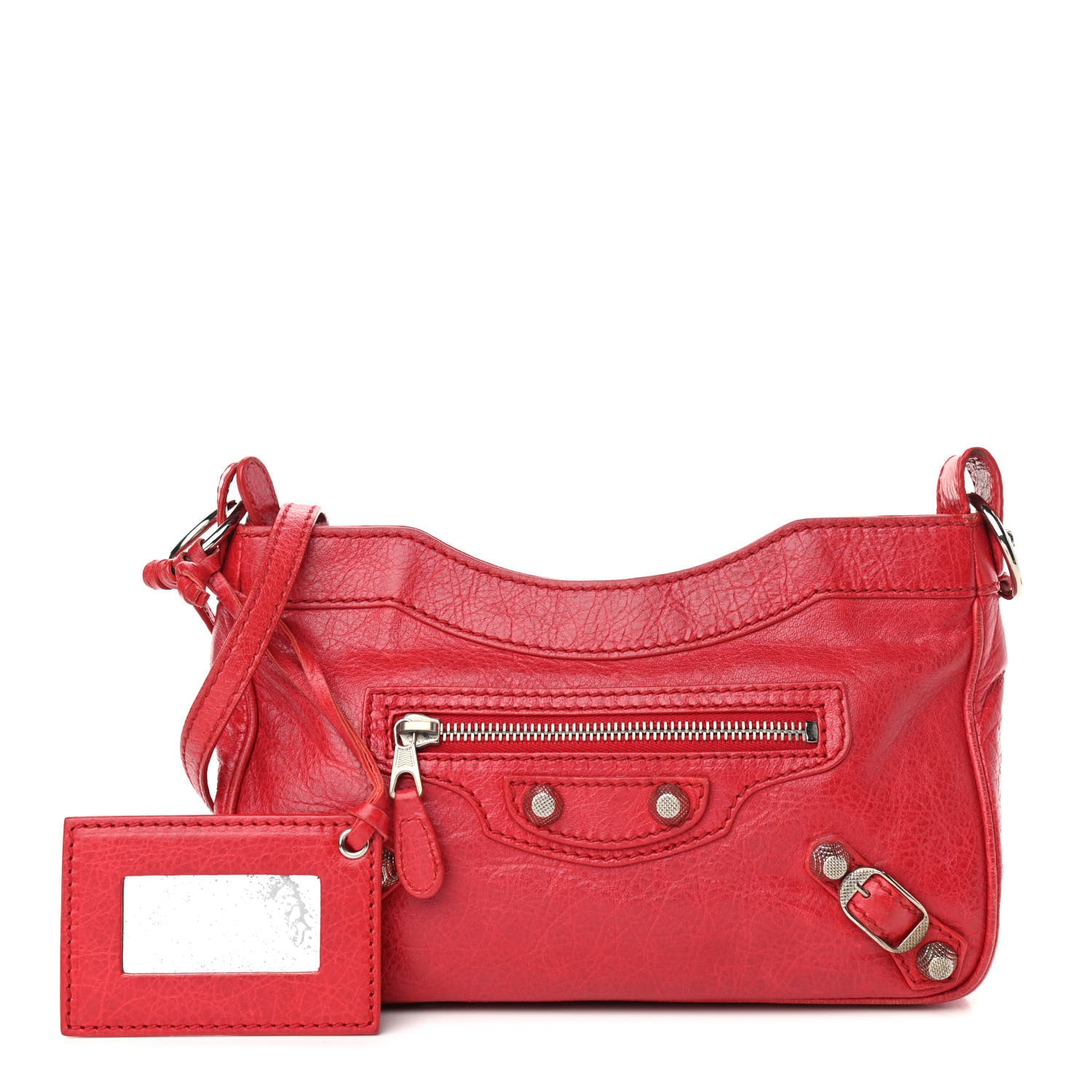 Balenciaga Agneau Giant 12 Silver Hardware Hip Rouge Cardinal 1 of 14