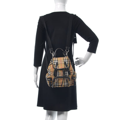 Burberry Vintage Check Small Rucksack Backpack Black 2 of 8