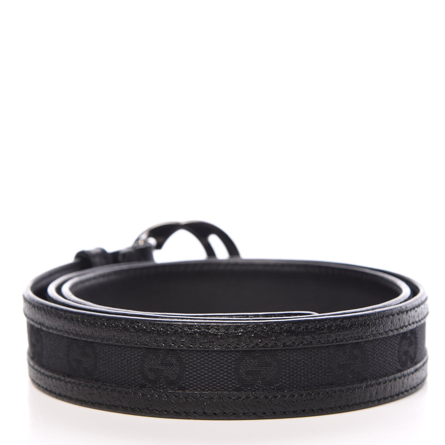 Gucci Monogram Interlocking G Belt 90 36 Black 3 of 6