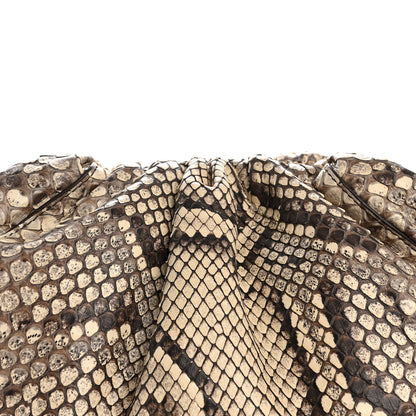 Bottega Veneta Snakeskin The Pouch Oversized Clutch Naturale 9 of 13
