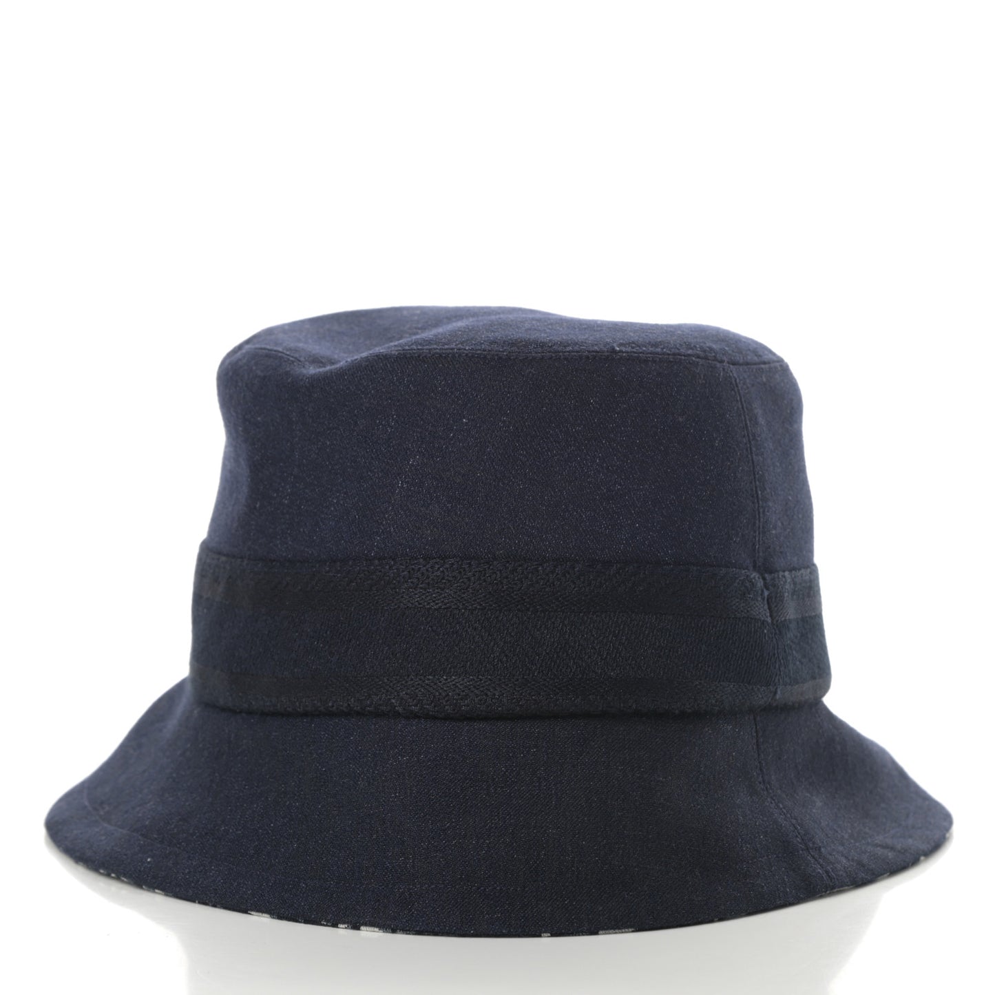 Denim Oblique Small Brim Bucket Hat 58 Blue