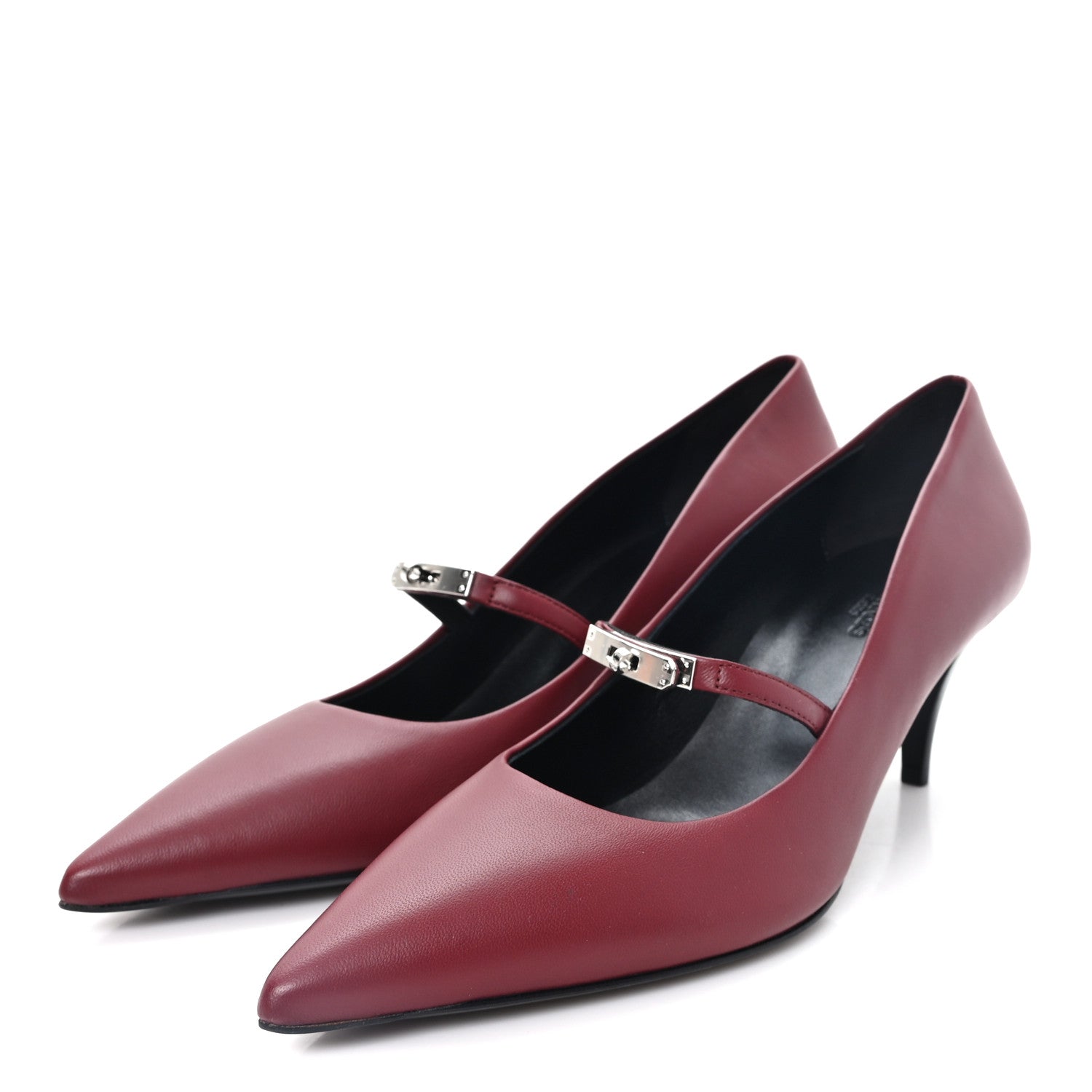 Hermes Nappa Majeste 60 Pumps 40.5 Rouge H 4 of 9