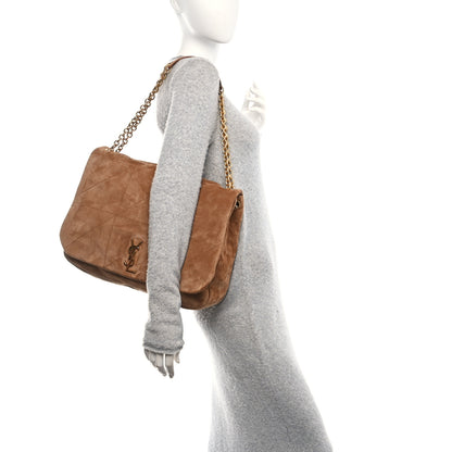 Saint Laurent Suede Matelasse Monogram Large Jamie 4.3 Snuff 2 of 10