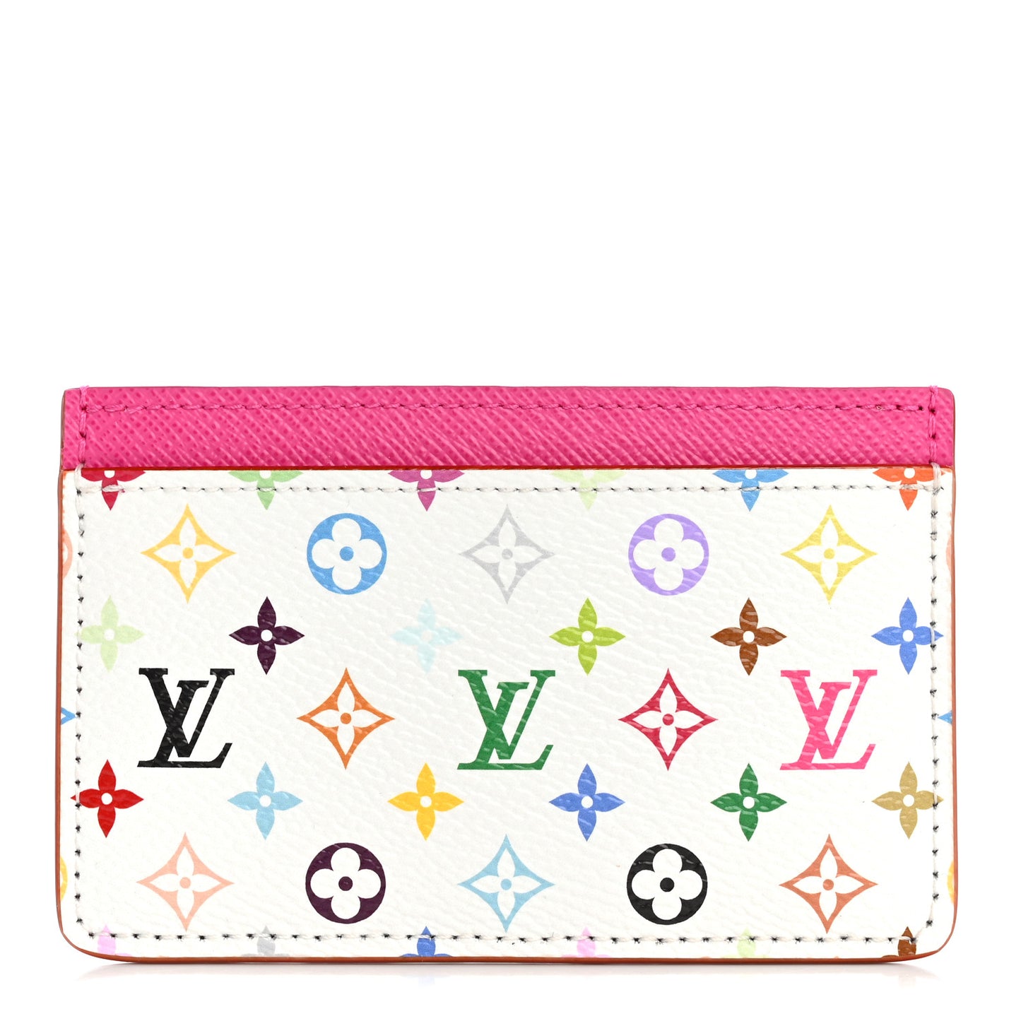 LV X TM Monogram Multicolor Card Holder Kawaii Pink