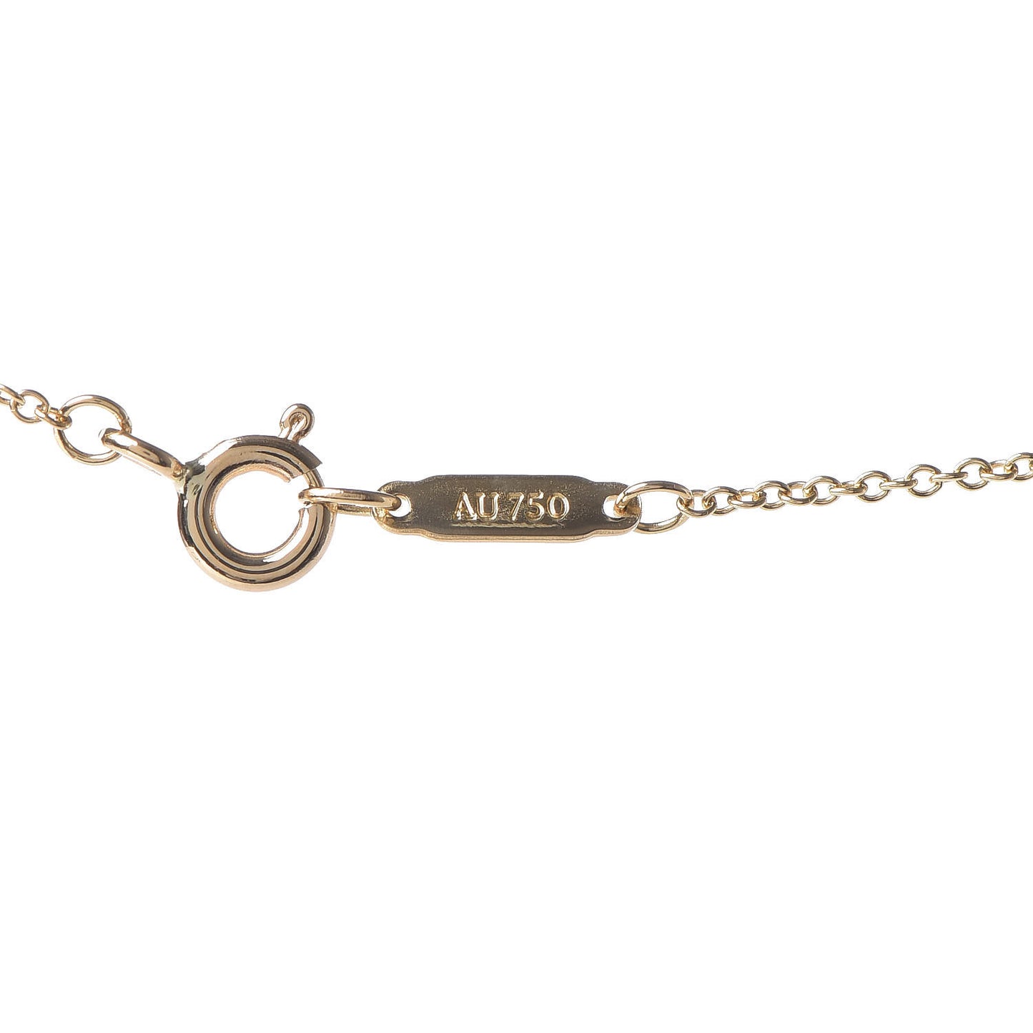18K Yellow Gold 1837 Bar Pendant Necklace