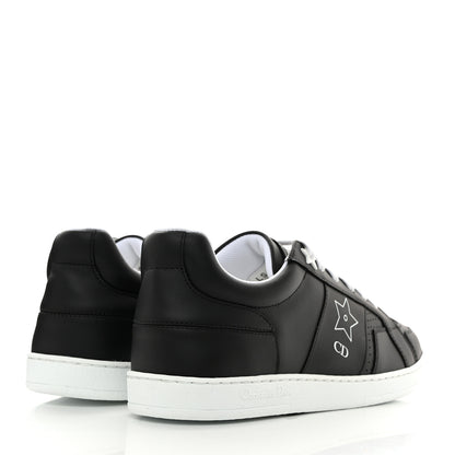 Christian Dior Calfskin Dior Star Ors Low Top Sneakers 39.5 Black 4 of 9