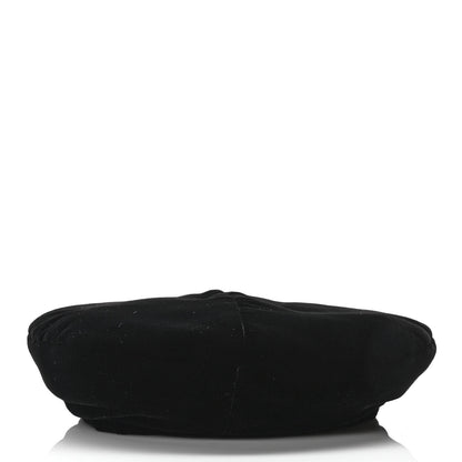 Chanel Velvet Beret Hat M Black 5 of 7