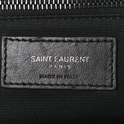 Saint Laurent Crinkled Calfskin Matelasse Monogram Medium Niki Chain Satchel Black 6 of 12