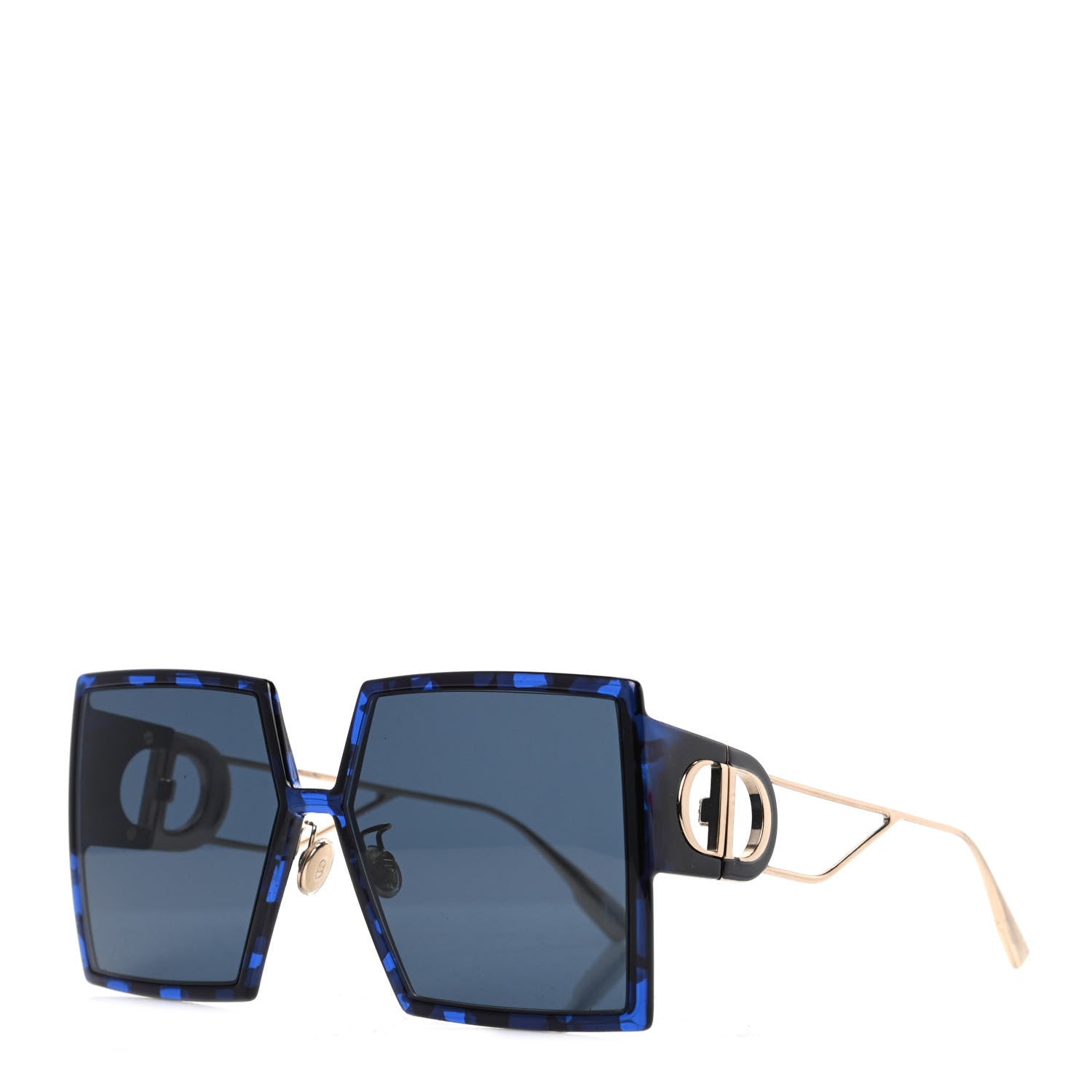 Christian Dior Acetate Square 30 Montaigne Sunglasses Blue 1 of 7